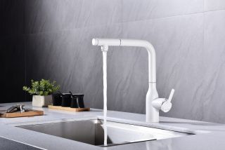 Смеситель для кухни Paulmark Viper Vi213105-431 белый матовый